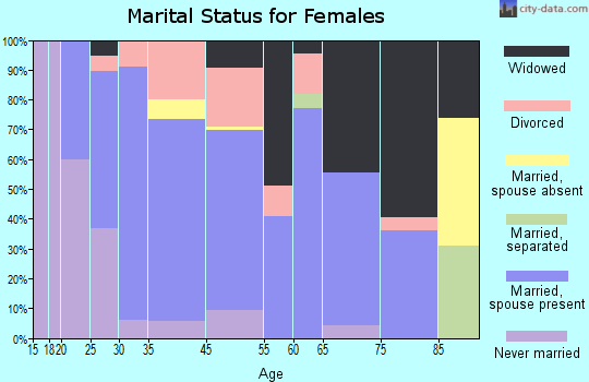 Spring Valley marital status for females