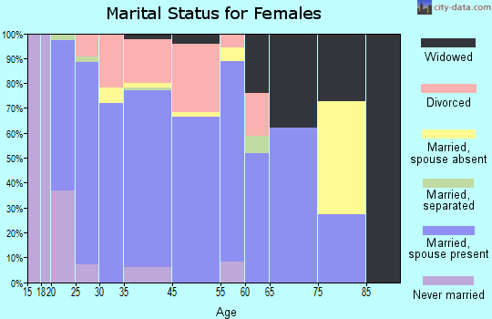 Level Plains marital status for females