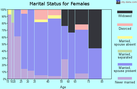 Leadville North marital status for females