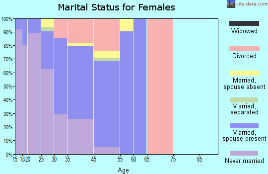 Mountain Village marital status for females