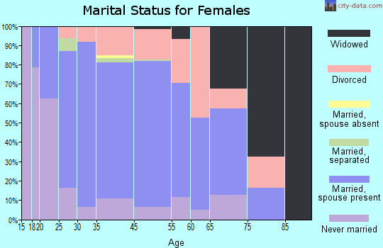Palmer Lake marital status for females