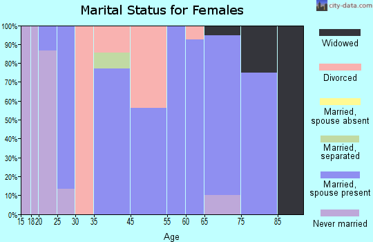 South Fork marital status for females