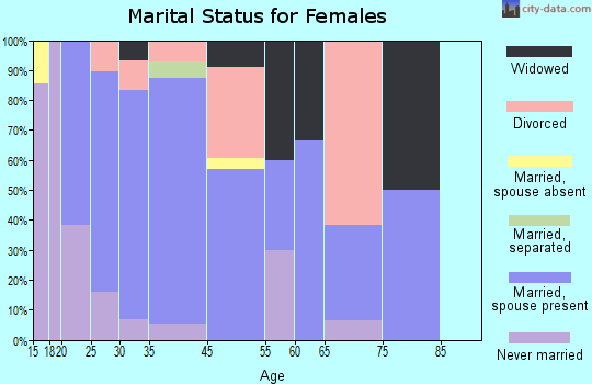 Williamsburg marital status for females
