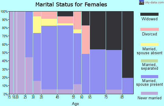 Bethlehem Village marital status for females
