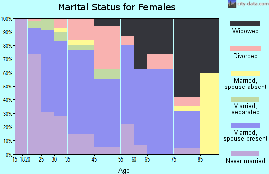 Elsmere marital status for females