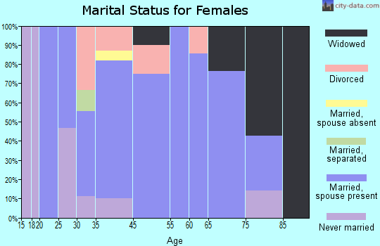 Houston marital status for females
