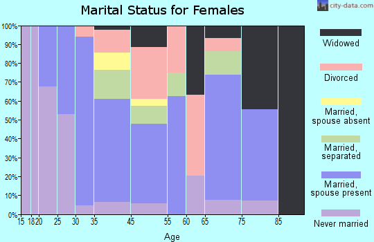 Biscayne Park marital status for females