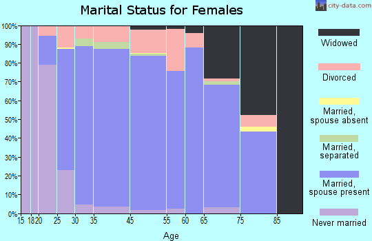 Bloomingdale marital status for females