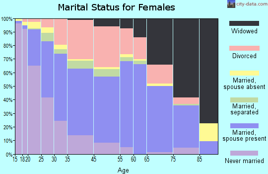 Egypt Lake-Leto marital status for females