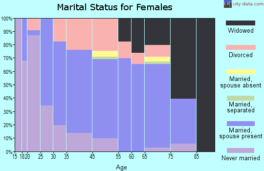 Flagler Beach marital status for females