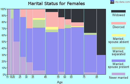 Floral City marital status for females