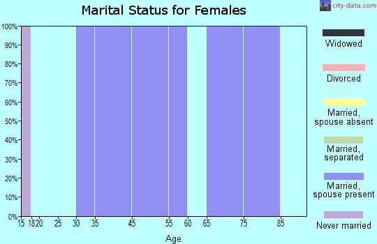 North Beach marital status for females