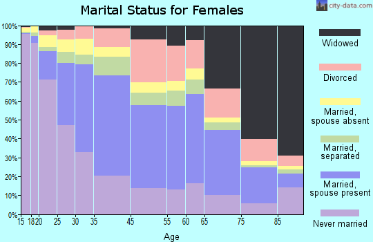 North Miami marital status for females