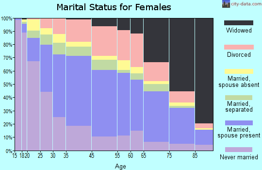 North Miami Beach marital status for females