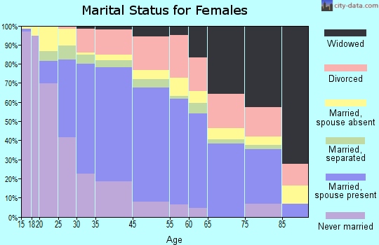 Palmetto Estates marital status for females