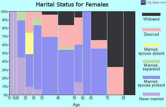Polk City marital status for females