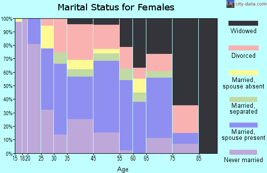 Ashburn marital status for females