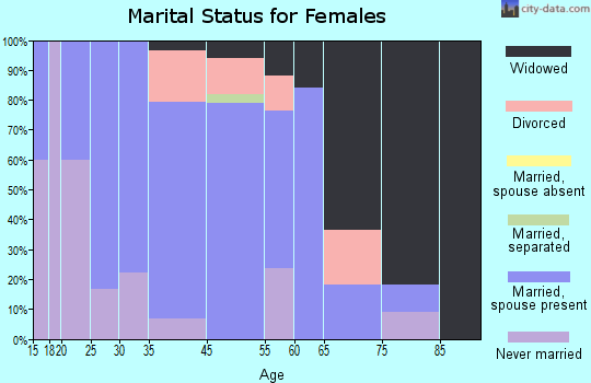 South Vinemont marital status for females