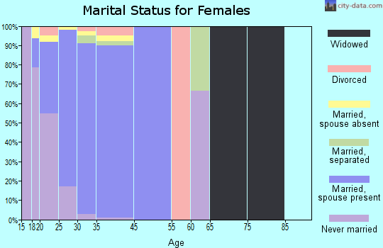 Fort Benning South marital status for females