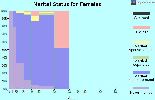 Fort Stewart marital status for females