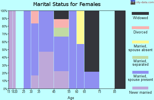 Shady Dale marital status for females