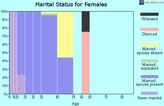 Iroquois Point marital status for females