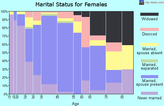 Village Park marital status for females