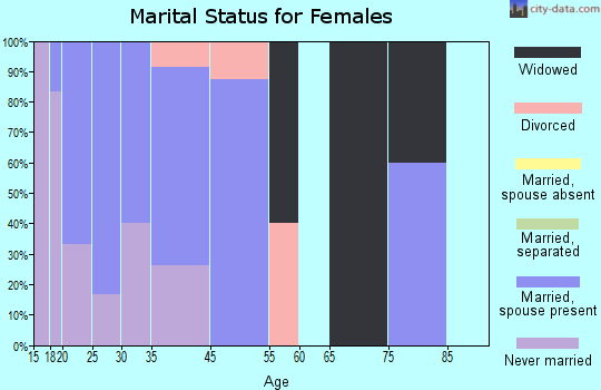 Mud Lake marital status for females