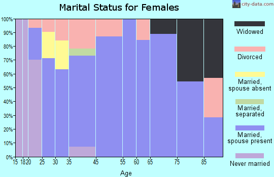 New Meadows marital status for females