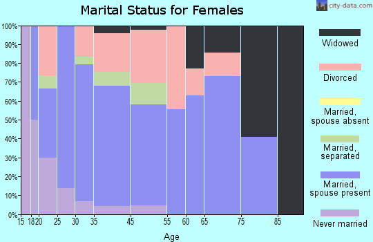 Spirit Lake marital status for females