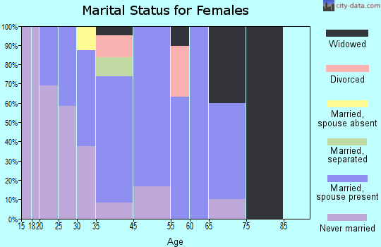 Aniak marital status for females