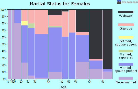 Camp Point marital status for females