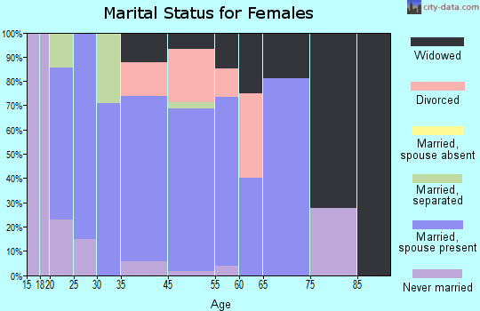 Big Lake marital status for females