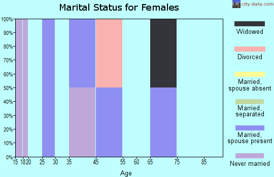 Chalkyitsik marital status for females