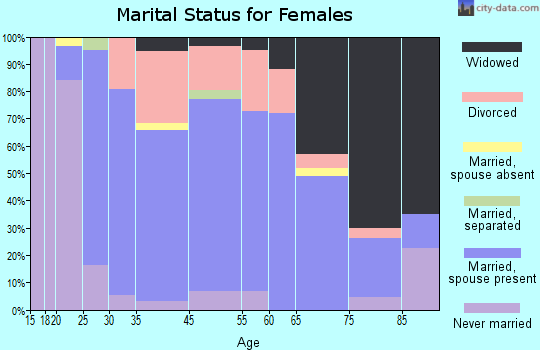 Farmer City marital status for females