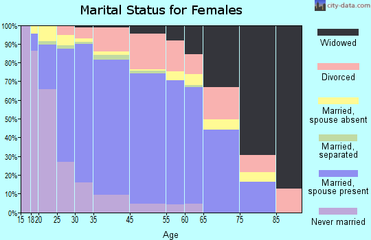 Hanover Park marital status for females