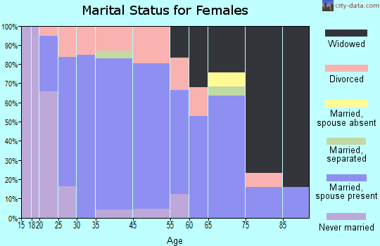 Manhattan marital status for females