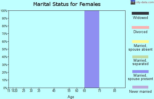 Excursion Inlet marital status for females