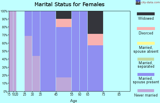 Funny River marital status for females