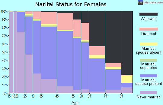 Schaumburg marital status for females