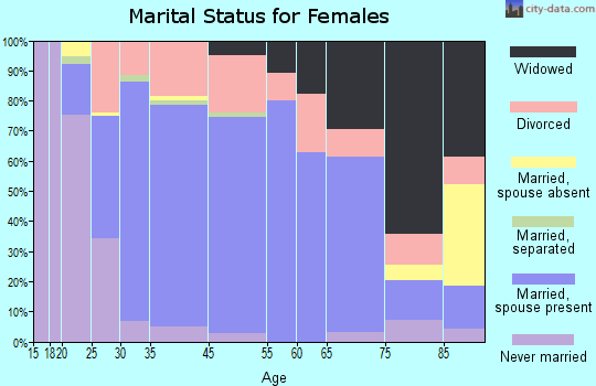 Spring Valley marital status for females