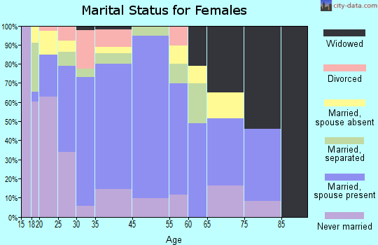 Stone Park marital status for females