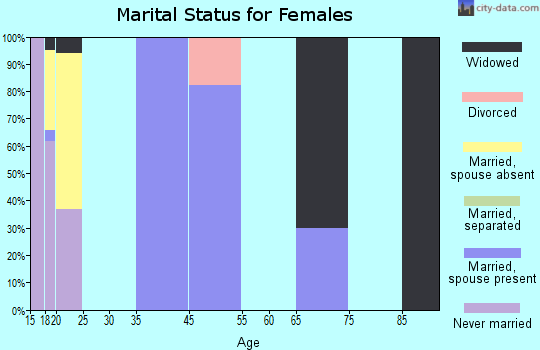 Collegeville marital status for females