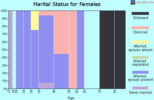 Knik River marital status for females