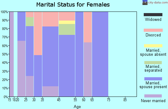Grissom AFB marital status for females