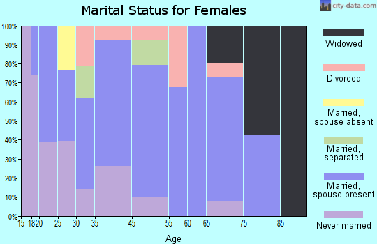 Koontz Lake marital status for females