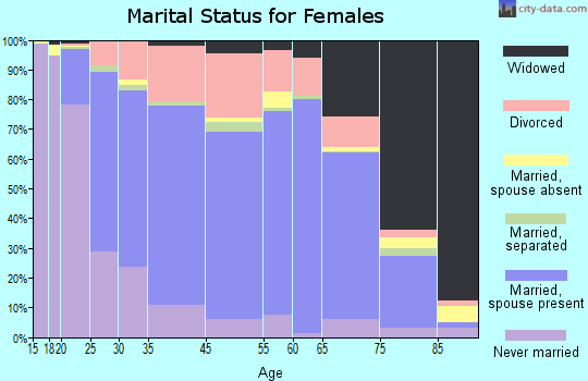Merrillville marital status for females