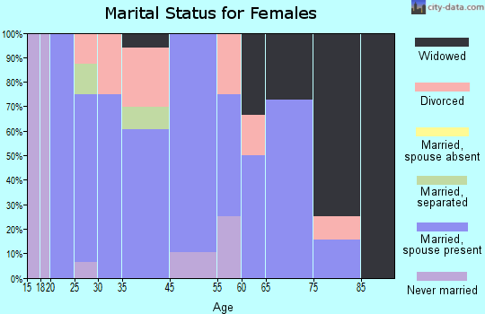Michigantown marital status for females