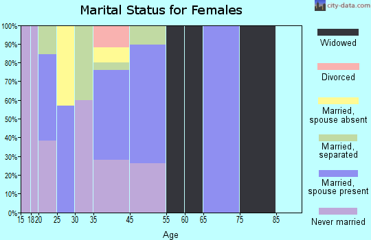Lower Kalskag marital status for females