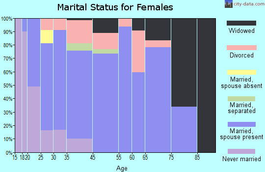South Haven marital status for females
